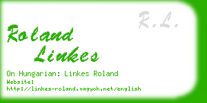 roland linkes business card